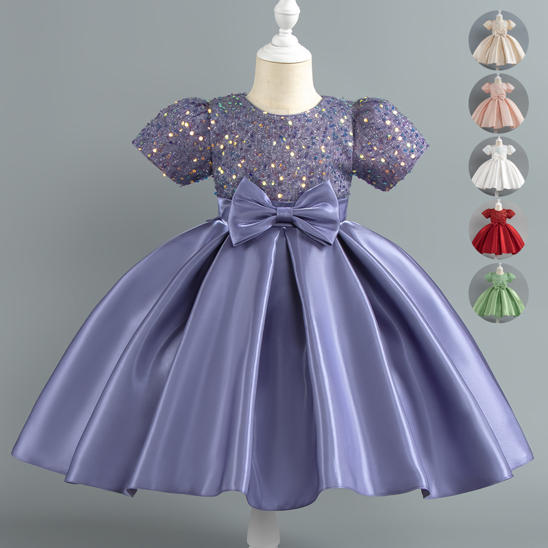 Baby Clothing Dresser - Baby Girls Christmas Dress Sequin ShortSleeve