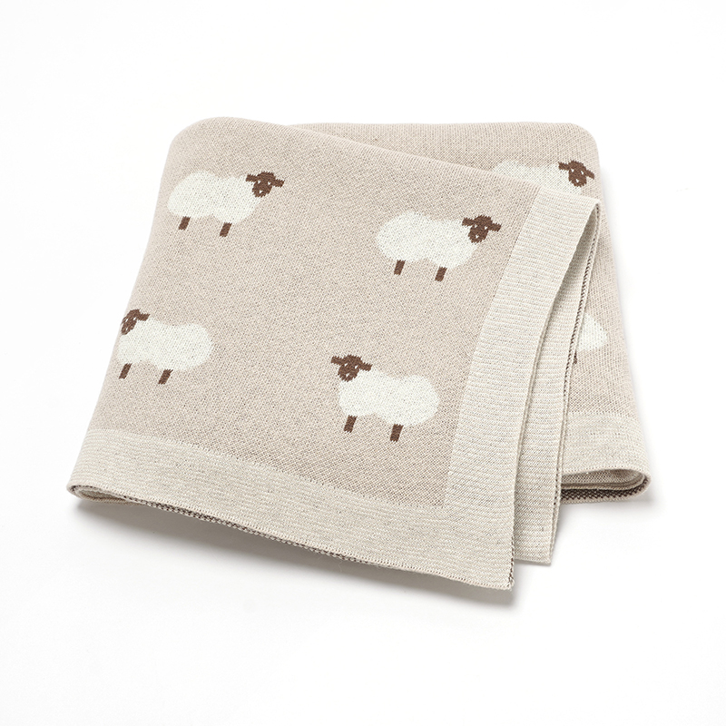 Cute Sheep Print Muslin Newbor - Muslin Swaddle Wrap review and price