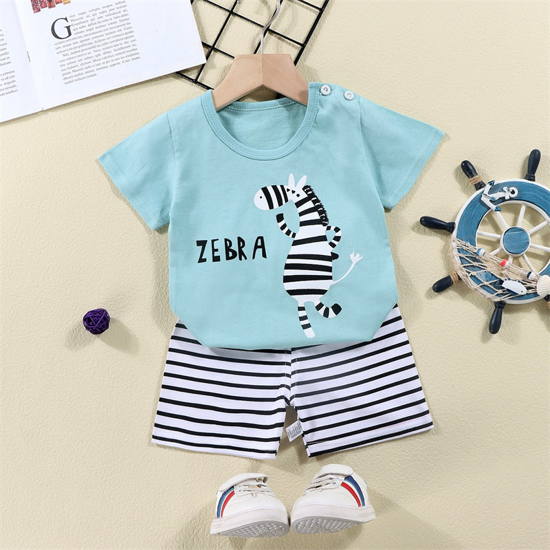 Cotton Tees+Shorts 2-piece Tra - Baby Clothing For Summer review and price