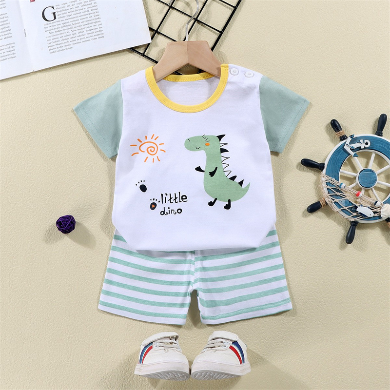 Cotton Tees+Shorts 2-piece Tra - Baby Clothing For Summer review and price