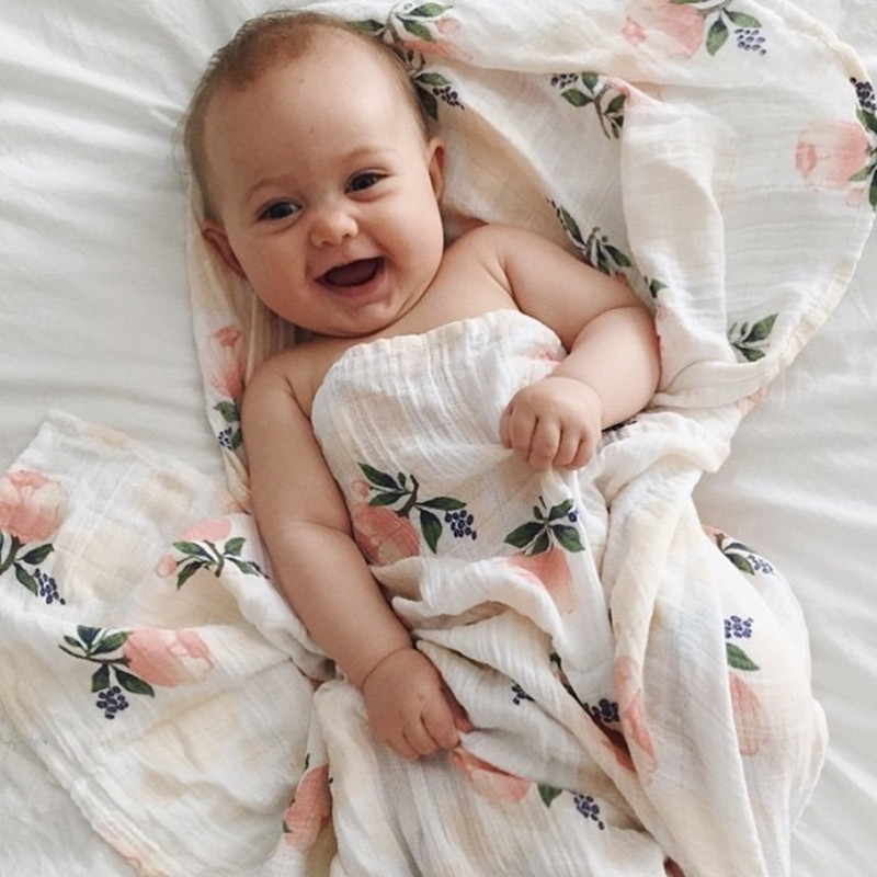 Rose 120x120cm 70% Bamboo 30%  - Muslin Swaddle Wrap review and price