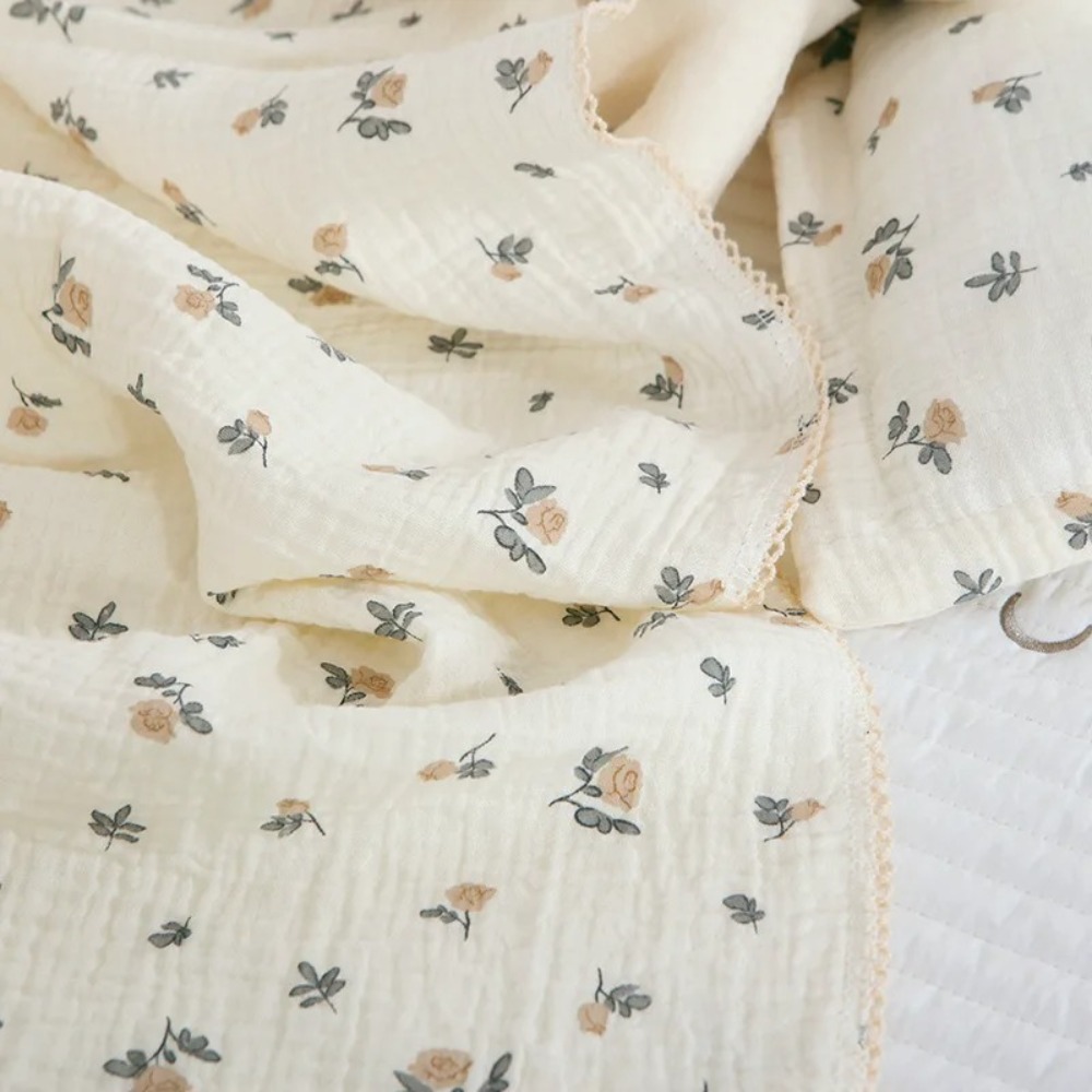Soft Floral Muslin Baby Blanke - Muslin Swaddle Wrap review and price